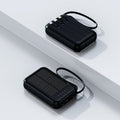 Mini Power Bank Solar con Cables Integrados