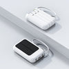 Mini Power Bank Solar con Cables Integrados